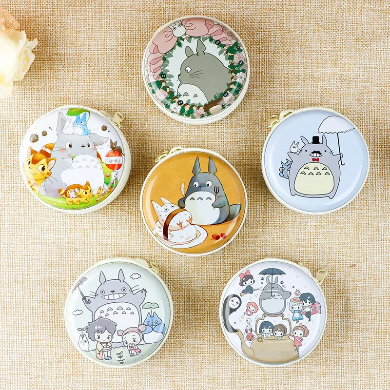 1 х симпатичный кошелек TOTORO на молнии с аниме фигуркой унисекс маленький