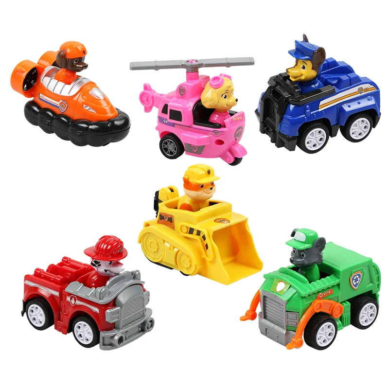 Paw Patrol набор игрушек Щенячий патруль фигурка собаки спасательный набор собачий патруль Marshall модель автомобиля для детей день рождения