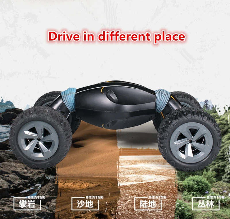 39 см Большой размер 2,4 г 4WD пульт дистанционного управления RC трюк автомобиль игрушка RC машинка с рулем один ключ деформации 75 градусов наклонный привод двойной боковой привод