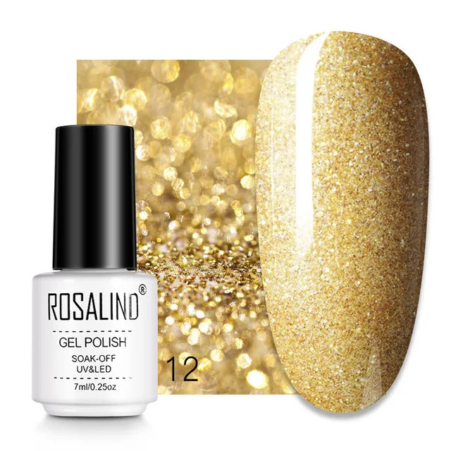 ROSALIND 7ML Nail Gel Polish Hybrid Varnishes All For Manicure Nails Art Base Top Coat UV Lamp Vernis Semi Permanent Varnishes RC12
