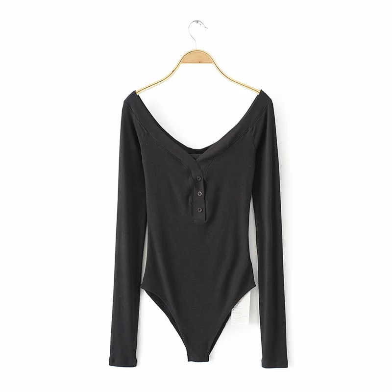 black corset bodysuit BRADELY MICHELLE casual long sleeve off shoulder slim knitted bodysuits women club Streetwear jumpsuits for women tops black corset bodysuit Bodysuits