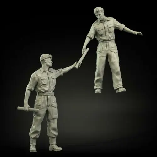 1/35 масштаб неокрашенные смолы фигурка британская загрузка патроны 2 Коллекция