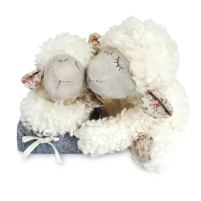 Роскошные 20 см белые плюшевые игрушки Овцы высокого качества мягкие пушистые куклы ягненка подарок мягкие животные милые Классические игрушки для детей
