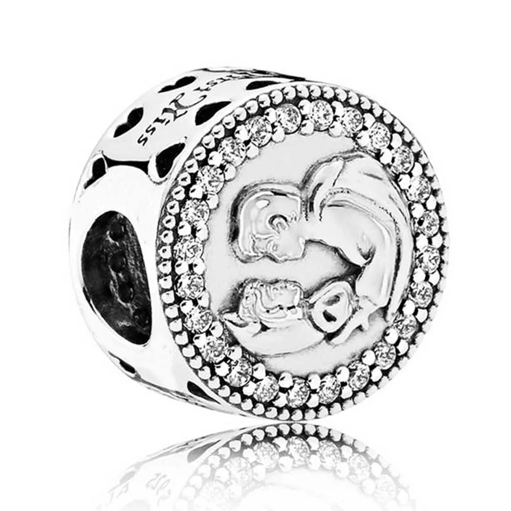 Шармы Diseny, Настоящее 925 пробы, серебро, Mrs Potts, шарм, чип, шарм, подходит к оригинальному бренду, браслет, сделай сам, ювелирное изделие