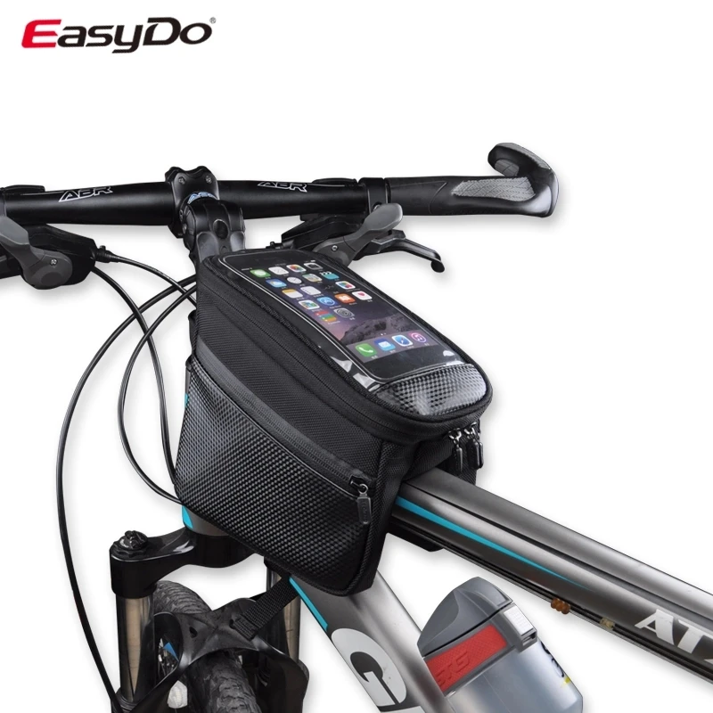 Easydo Bicycle Bag Waterproof Velcro Top Front Tube Frame Bike Bag Mtb