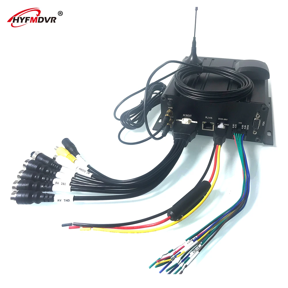 HYFMDVR AHD Mobile DVR for GPS Fleeting Tracking Public Bus Video Surveillance 960P High Definition 4G MDVR truck