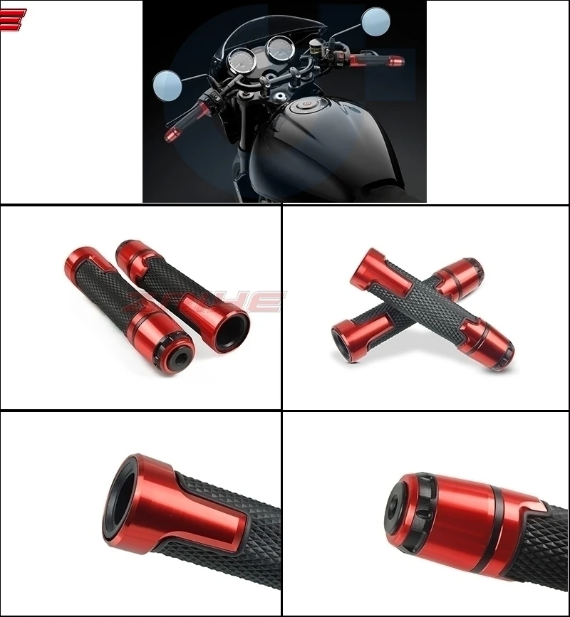 Мотоцикл Универсальный accessories7/" 22 мм мотоцикл рукоятка шапки/руль GripsFor YAMAHA TMAX 530 X-MAX 125/АБС-пластик