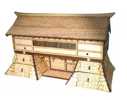 DIY игрушки деревянный дом планшеты Деревянные маленькие набор декораций с 28 мм соотношение 1:56 для японских воюющих штатов Размер 26*13*15 см