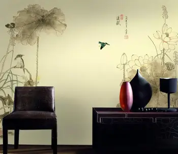 

[Self-Adhesive] 3D Chinese Ink Painting WG165 Wall Paper mural Wall Print Decal Wall Murals Belly