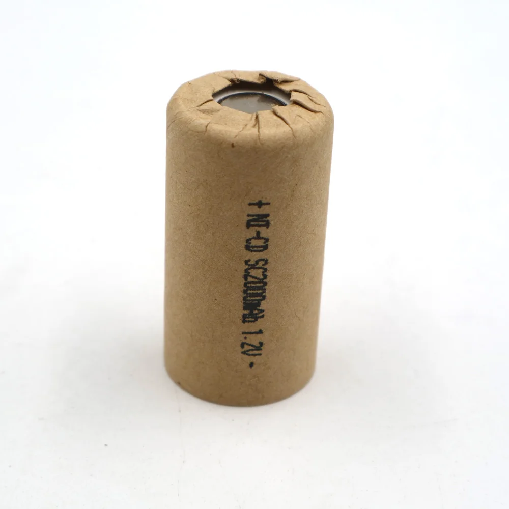 Перезаряжаемый Ni-CD аккумулятор SC2000mAh 1 2 V высокая скорость разряда 10C для