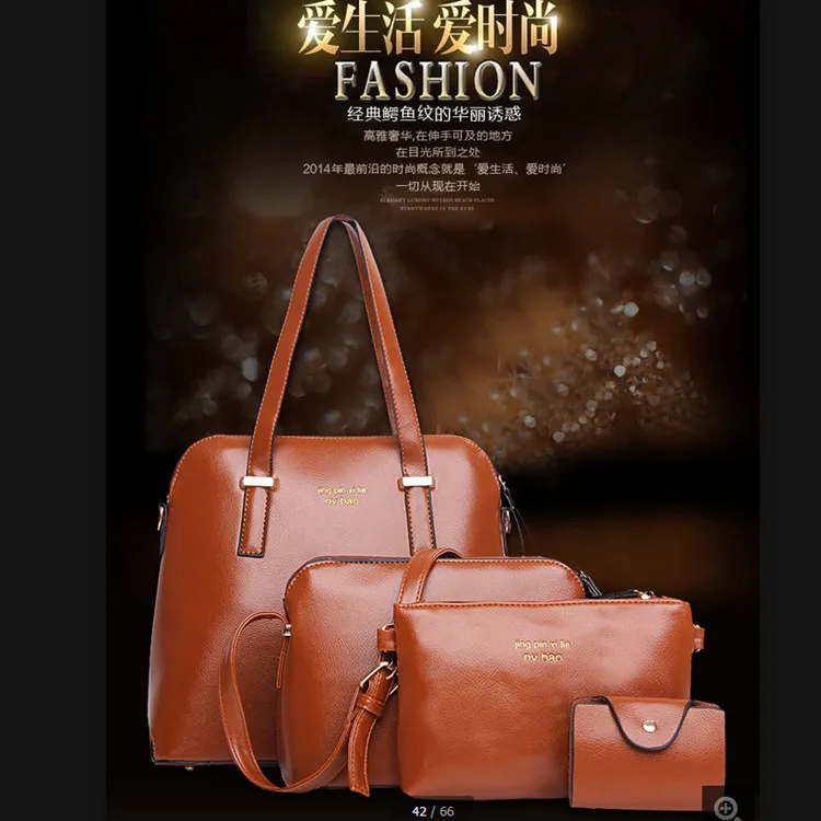 

2016 New Style Picture WOMEN'S Bag Europe And America Versatile Fashion Four-piece Set Hand Shoulder Fashion-WOMEN'S Bag