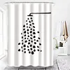 Sketch Kissing Lovers Waterproof Bathroom Set With Shower Curtains Black And White Home Decoration Wall Screen Bath 3D Curtains ► Photo 2/6