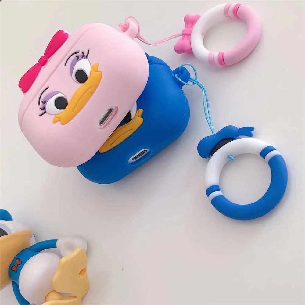 Защитный чехол для AirPods Pro, милый ТПУ чехол, наушники для Apple Airpods 3, Bluetooth, чехол для наушников s Toys, полное покрытие с кольцом