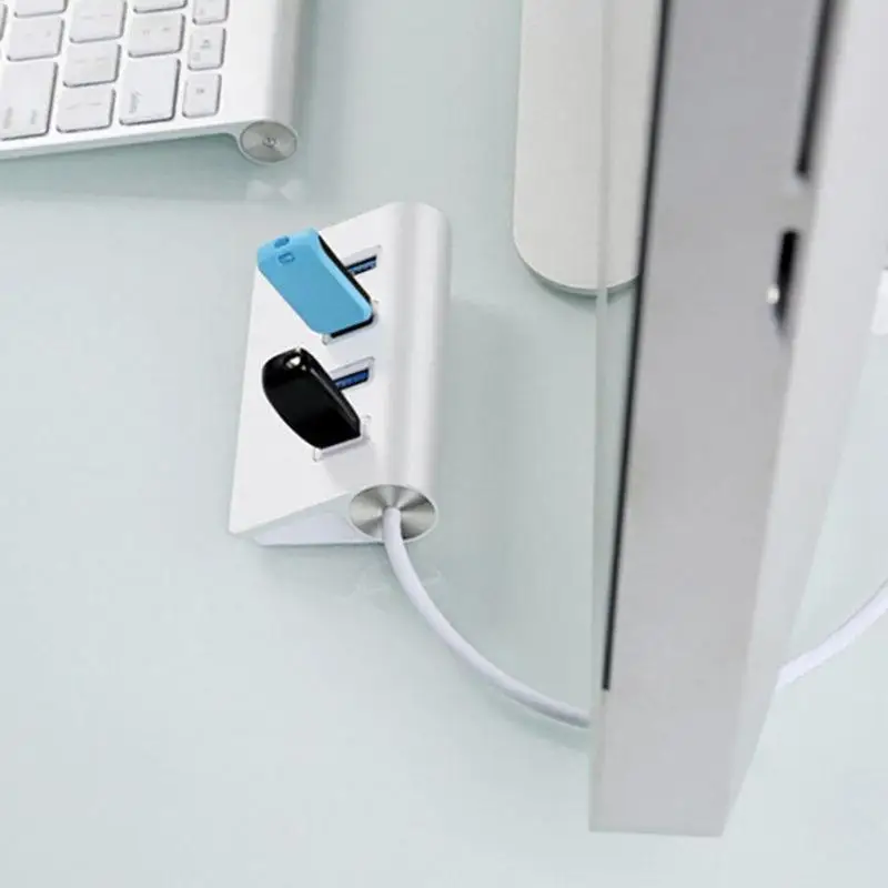 Лидер продаж 27 см USB 2,0 4-Порты и разъёмы Multi HUB разветвитель Алюминий адаптер USB2.0 ноутбук с Скорость для ПК наушники высокое C1X7