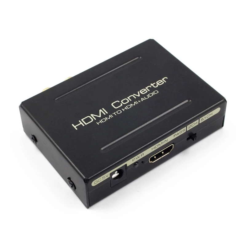  Hdmi Audio Extractor Ottico Spdif + Rca L/R Convertitore da Hdmi a Hdmi Audio Splitter per Pc Dvd H