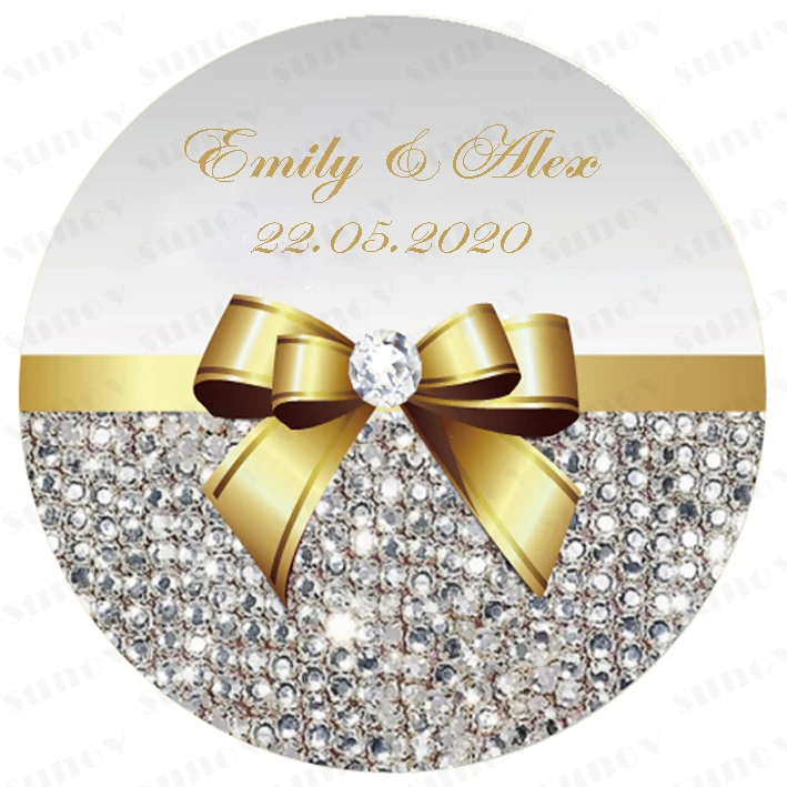 

High Quality 100pcs 3-10cm Customized Stickers, Sticker Personalized, Invitation Sticker, Wedding , Favor Box Sticker