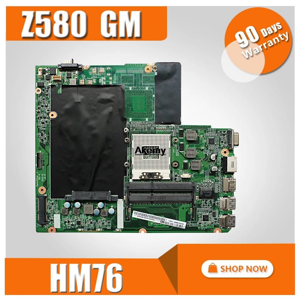 

Z580 mainboard For Lenovo Z580 GM HM76 USB3.0 DALZ3AMB8E0 laptop motherboard USB3.0 Test work 100% original