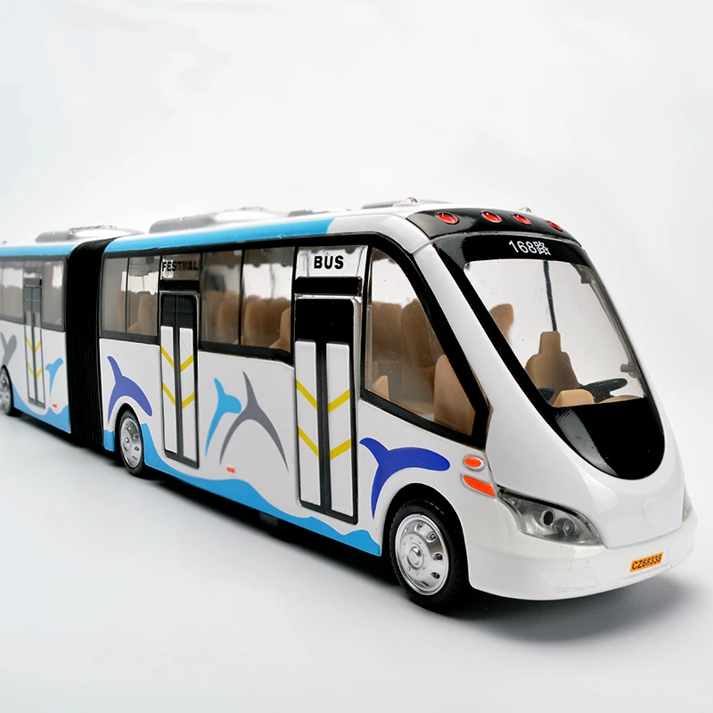 Simulation of 32 Alloy Pull-back Open Door The Light Sound Tourist Bus Children's Gifts Jsuny Toy |