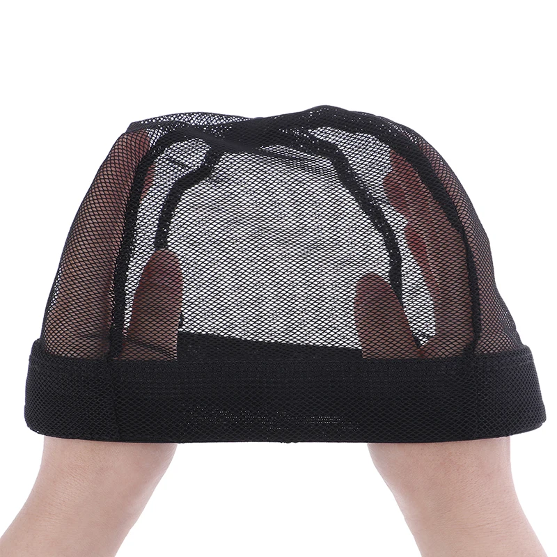 

1 Pcs Black Mesh Wig Caps Easier Sew in Hair Stretchable Weaving Cap Elastic Nylon Breathable Mesh Net Hairnet