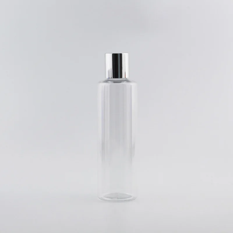 Transparent Bottle 200ml X 30 Clear White Empty Plastic Bottle Aluminum Screw Cap Brown Liquid Medicine Cosmetics Container PET Bottles Toner - Цвет: Transparent Bottle