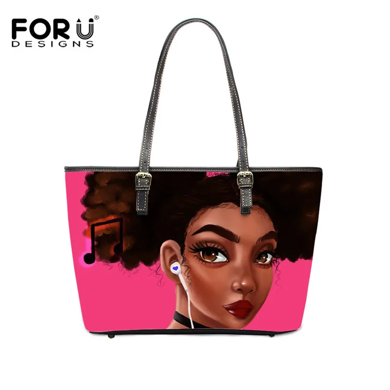 FORUDESIGNS сумки для девушек в африканском стиле, сумки для девочек в стиле принцессы, женские сумки через плечо, кожаные сумки на плечо для женщин, водонепроницаемые - Цвет: HK4155DP