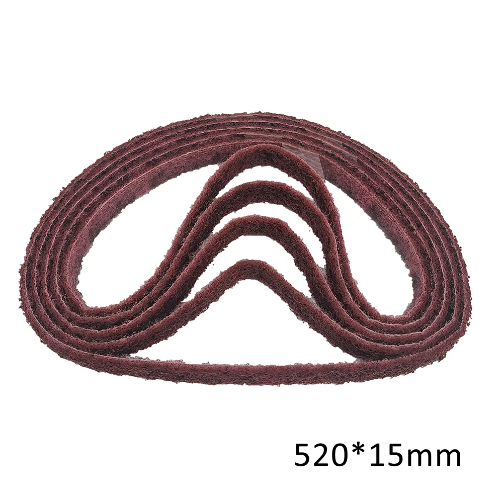 

Hot 10 PCS 520 x 15mm 240 Grits Polishing Nylon Belt Sand Belt for Stainless Steel Wood Polishing Deburring