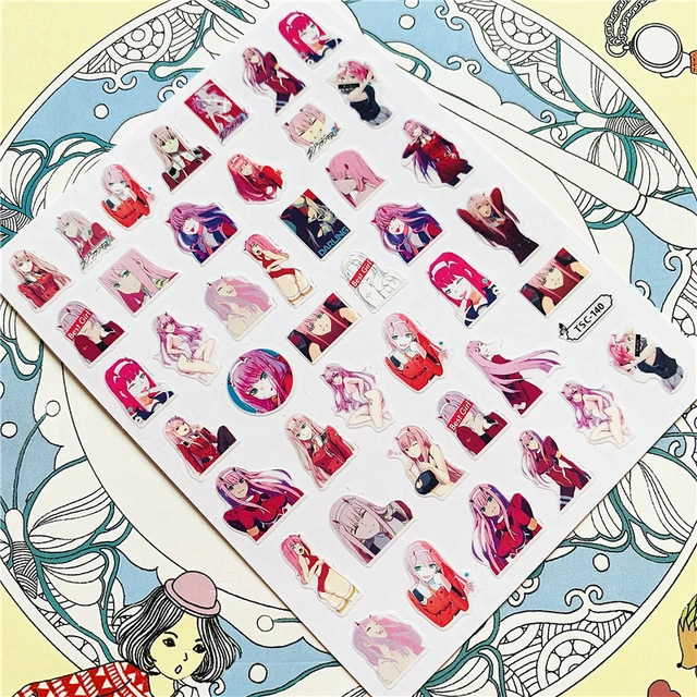 TSC-293 TSC-287 Japanese cartoon anime clown character 3D Back glue Nail Art Stickers Decals Sliders Nail ornament decoration TSC-140 N