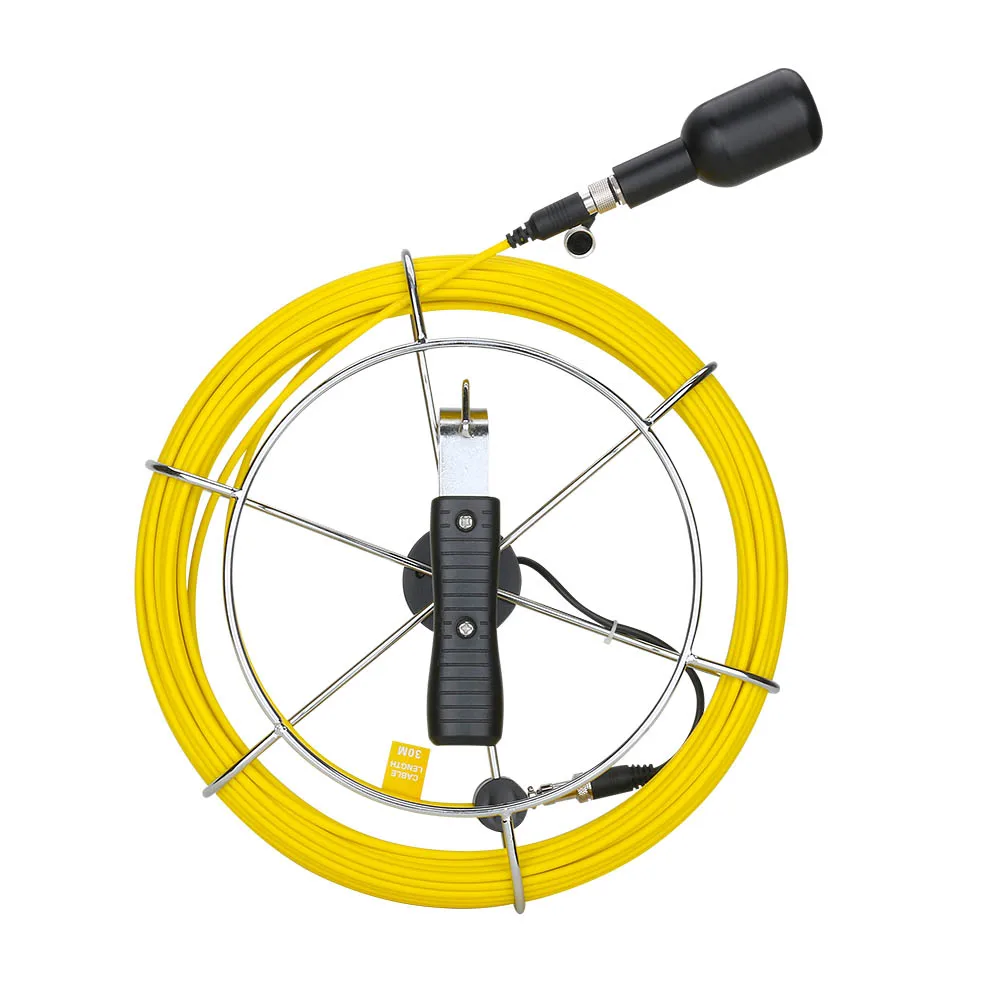 Waterproof Pipe Sewer Inspection Video Camera Drain Pipe Sewer Inspection Camera 9 inch DVR 1080P HD Dual Lens IP68