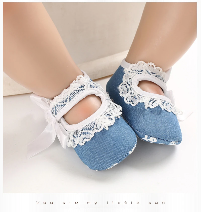 New Born Baby Shoes For Baby Girls Casual Solid Color Bow Decoration Breathable Cotton Baby Girl Shoes Toddler Shoes