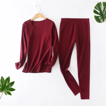 

Autumn Warm Long Johns for Women Winter Thermal Underwear Fall Clothes Suit Plus Size Female Thermo Underwear