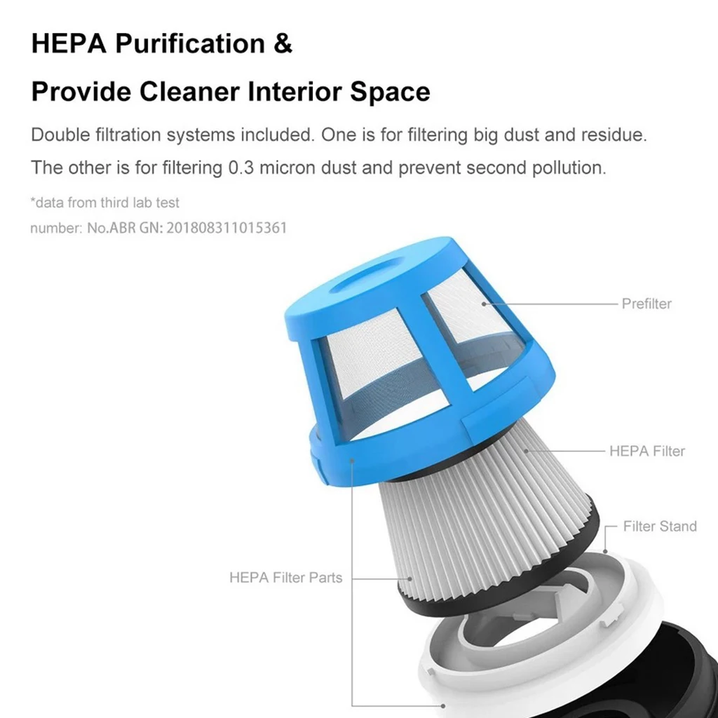 Cordless Hand Held Vacuum Cleaner Car Duster for Auto Interior Cleaning 12V Powerful Suction Charging Vacuum Cleaner