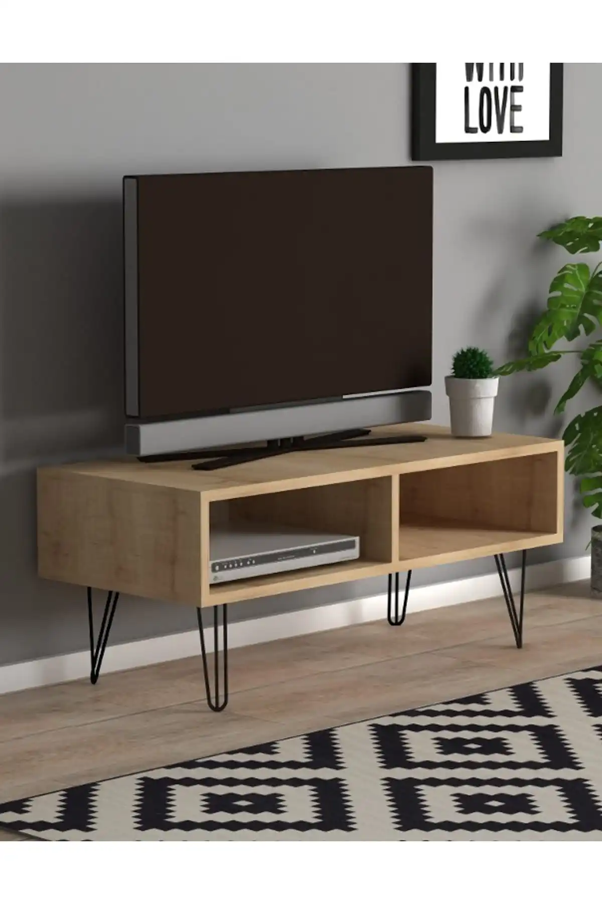 Fiona Tv Stand Rovere Unità Tv Economica Unità Tv Made In Turkiye