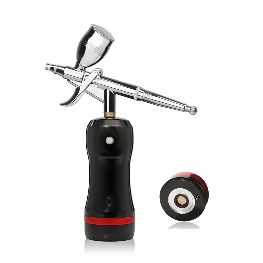 

Wholesale Mini Airbrush With Compressor Gun Cleaning Kit Replace Battery Spray Paint Foundation Makeup Model Cosmetics Device