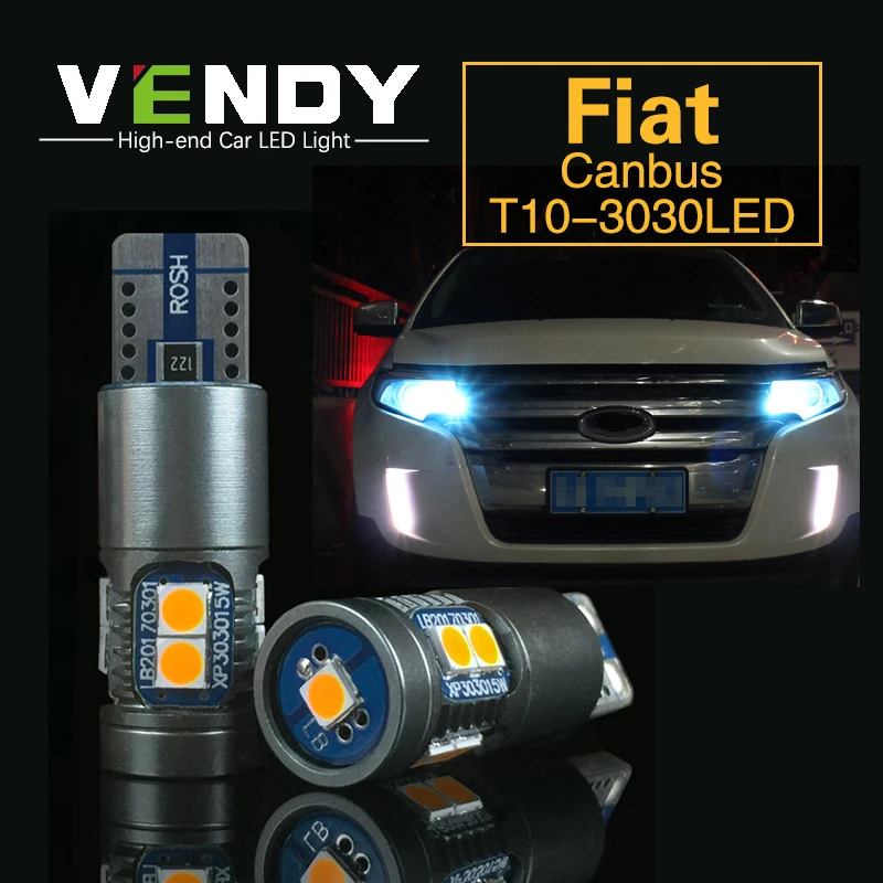 1pcs Car LED Clearance Light Canbus W5W T10 Bulb Lamp For Fiat freemont 500 500L 500X albea ducato linea idea palio panda uno | Автомобили