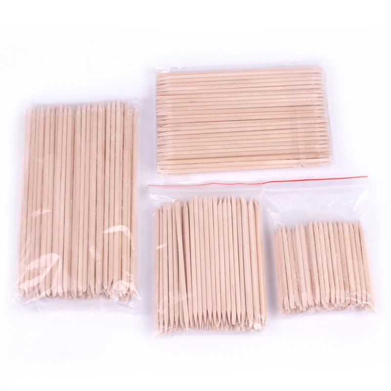 Wood Stick Cuticle Pusher for Manicure and Pedicure