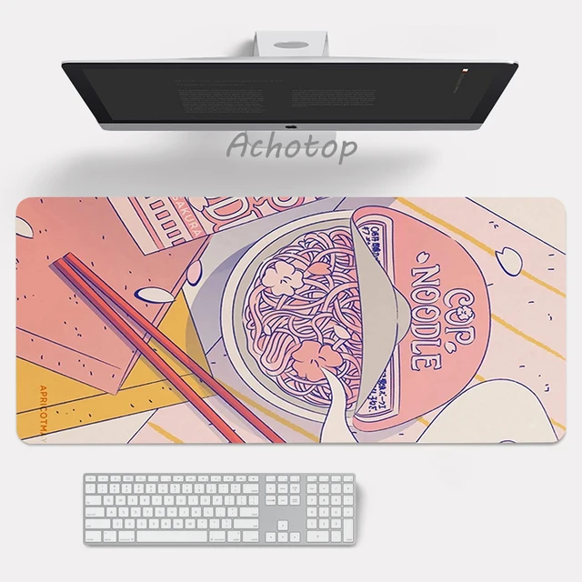Large Anime Pink Mousepad Gamer Cute Kawaii XXL Gaming Mouse Pad Rubber Otaku Locking Edge Big Fashion Laptop Notebook Desk Mat 6