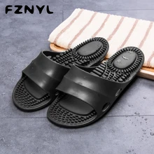 FZNYL/женские и мужские Тапочки для ванной; нескользящая домашняя обувь для массажа ног; сандалии; коллекция года; сезон лето; мягкие и удобные домашние шлепанцы для ванной