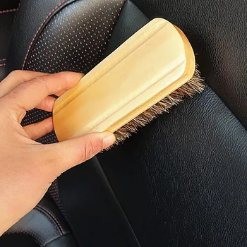 

1PC Car Wash Horsehair Brush Detailing Tools for Auto Cleaning Clean Detail Carwash Interior Accessories Shoe Brush and Shine