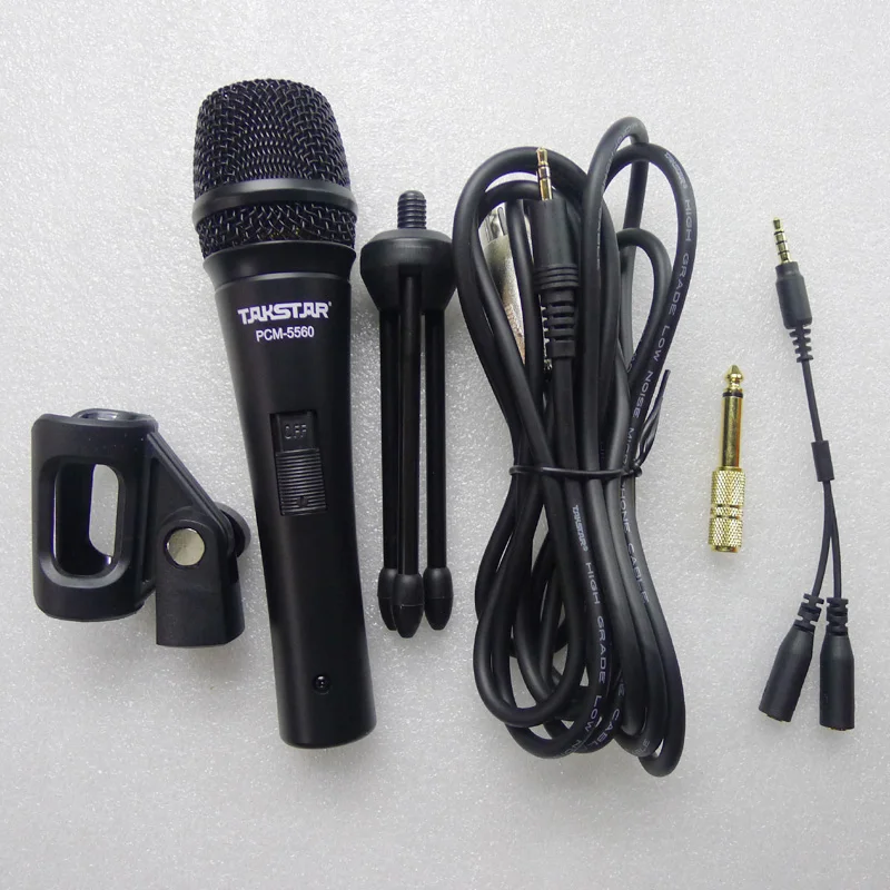 Takstar PCM-5560/PCM5560 конденсаторный микрофон компьютер K песня микрофон для караоке микрофон поставляется с Треугольный Кронштейн