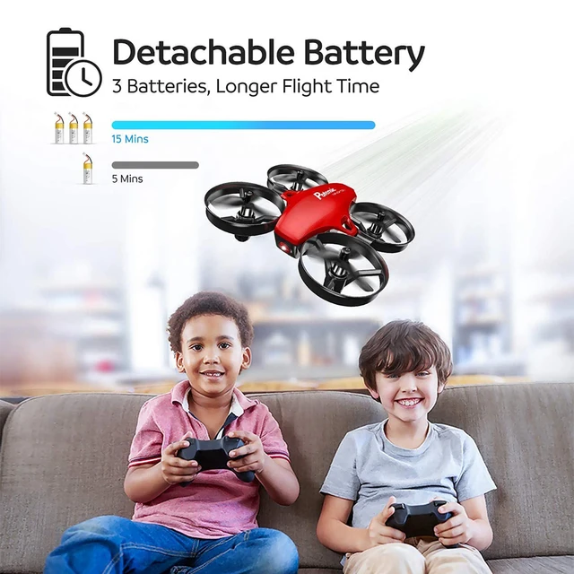 Potensic A20 Red RC Mini Drone Easy to Fly Helicopter RC Quadcopter for Kids and Beginners Headless Mode Remote Control Toys 4