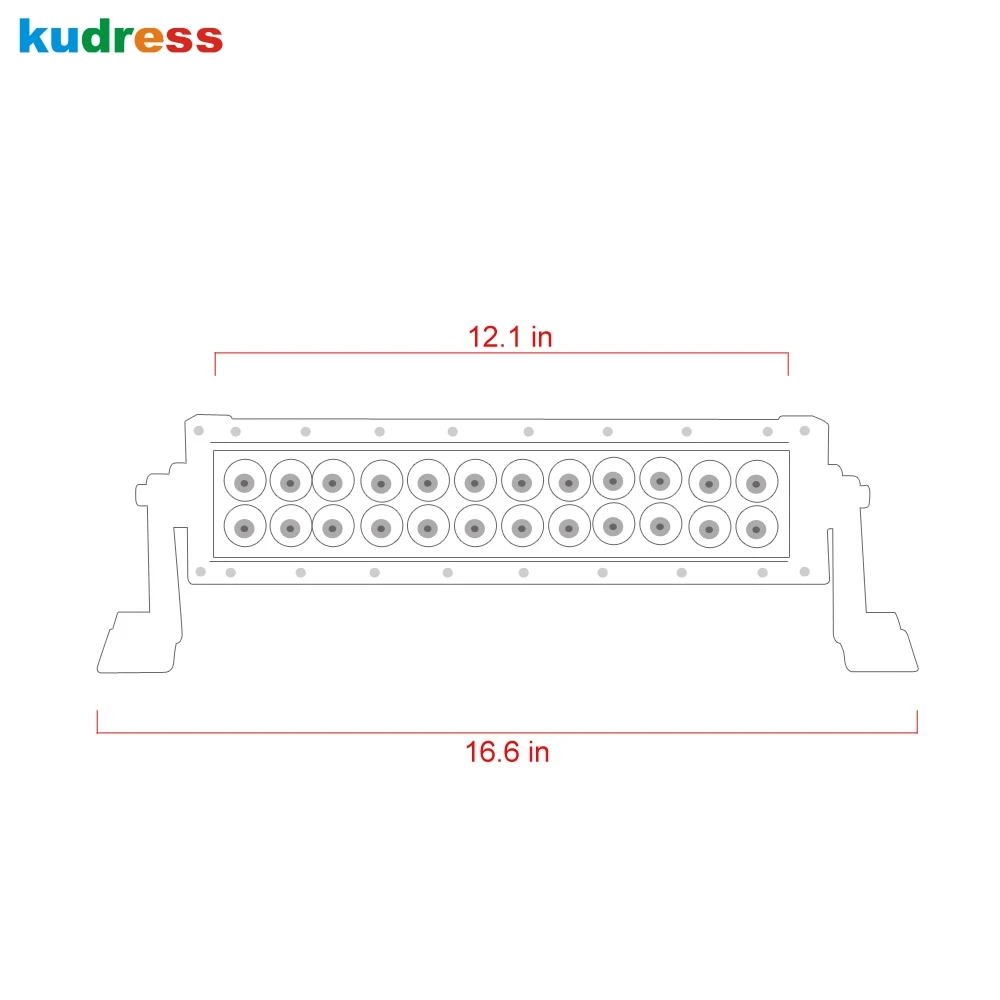 Led bar12 дюймов 72 Вт Водонепроницаемый рабочий светильник Точечный прожектор Светодиодный светильник для работы вождения 4x4 внедорожная лодка тягач