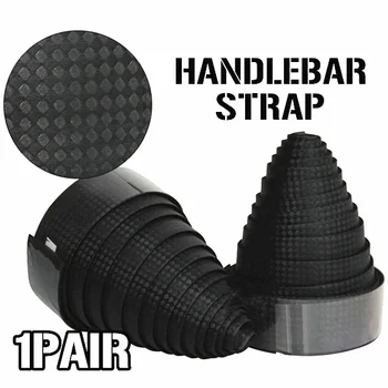 

2pcs Black Anti-slip Cycling Road Bike Handlebar Tape Bicycle Handle Bar Tapes Wrap Cork Guidoline Fixing Straps