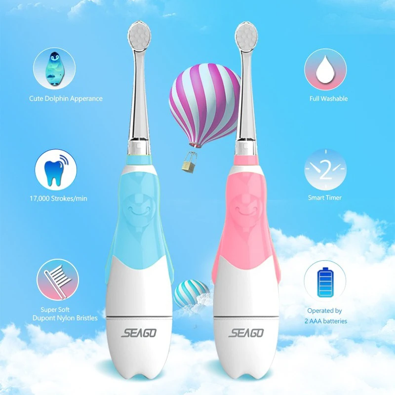 SEAGO electric toothbrush for 1-3 years old baby intelligent moving waterproof sonic brush electronic oral cleaning toothbrush SEAGO electric toothbrush for 1-3 years old baby intelligent moving waterproof sonic brush electronic oral cleaning toothbrush