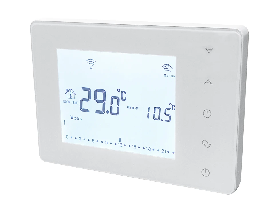 Beok беспроводной термостат с сенсорным экраном Программируемый Регулятор температуры для комнатного отопления с газовым котлом и приводом