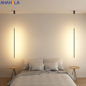 

Pendant Lights Led Modern Kitchen Bedroom Black White Nordic Light Hanging Lamp AC 90-260V Kitchen Fixture Iron Pendant Lamp