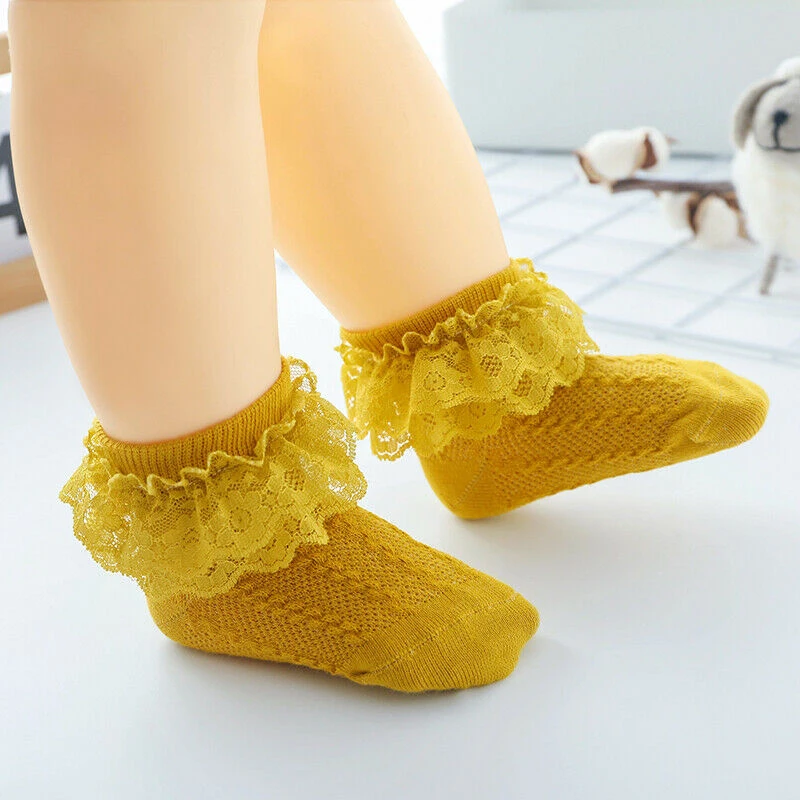 Baby Lace Ruffle Socks Newborn Cotton Baby Girls Sock Cute Toddler Socks Princess Style Accessories cotton socks kids socks baby socks girls socks