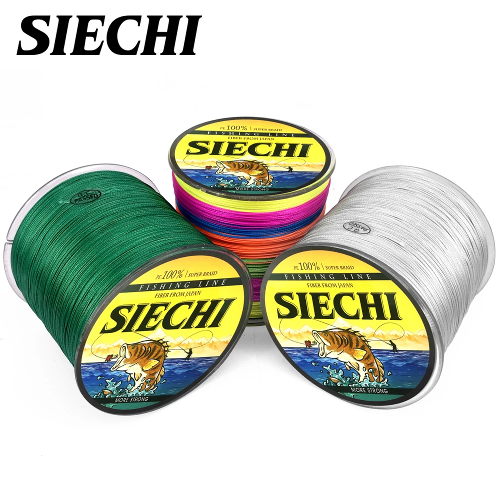 SIECHI 500 м леска 8 нитей для ловли карпа плетеный провод шнур ПЭ Pesca 6 цветов многофиламентная прочная 20-88 фунтов