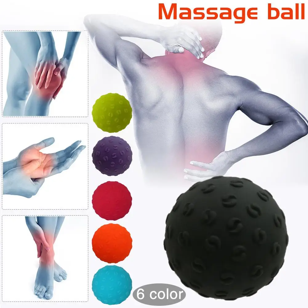 Foot And Hand Massage Fitness Yoga Ball Muscle Release Hockey Ball Portable Balance Pump Base In Yoga Ball