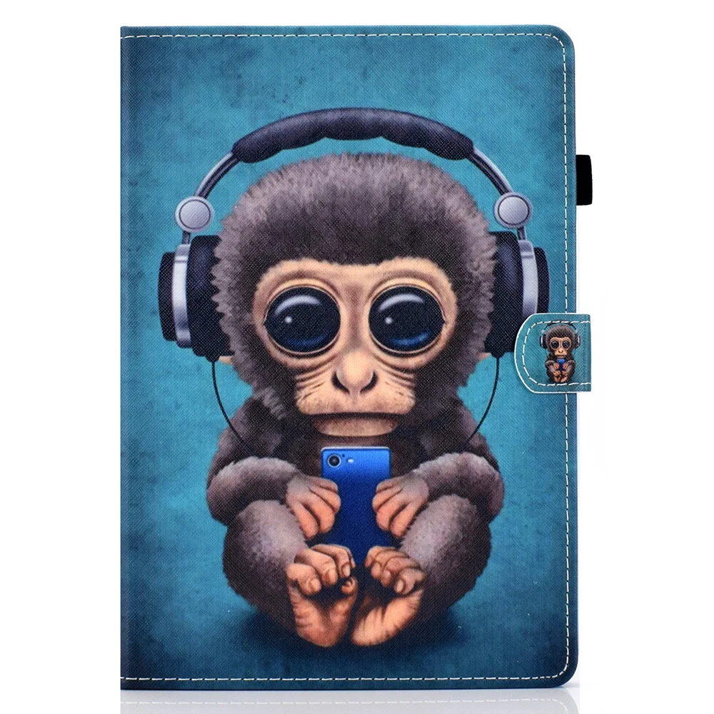 Чехол для Amazon Kindle Fire HD10 10," All New Fire HD 10 Shell защитный PU кожаный магнитный штатив умный чехол - Цвет: as photo