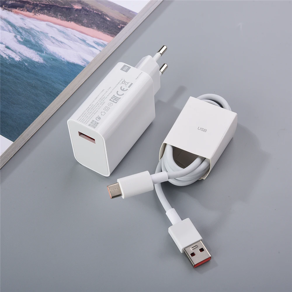 New Xiaomi 33w Fast Turbo Charger Adapter 6A Type C Data Wire For Redmi K30 K40 POCO X3 NFC Mi 11 10 9T 9 Pro 8 Note 10Lite 10x 65w charger usb c Chargers